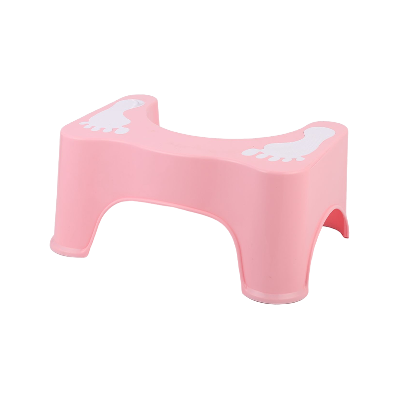 Toilet Stool With  Footprint
