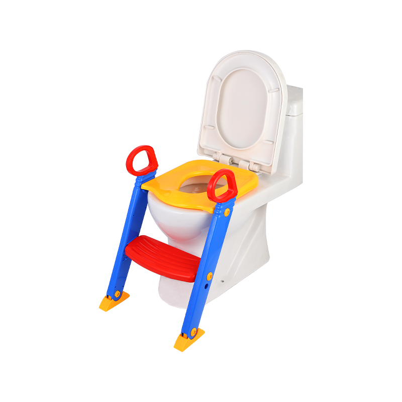 Plastic Colorful Foldable Baby Potty With Step Ladder
