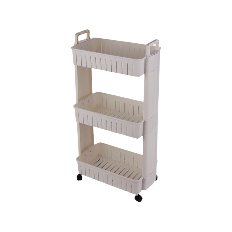 Plastic  Rolling Storage Organizer Rack-3Layers