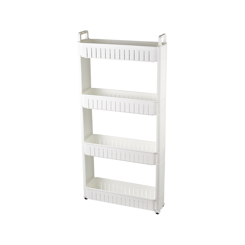  Plastic  Rolling Storage Organizer Rack-4Layers