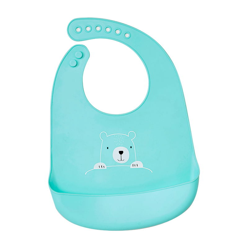 Waterproof Wearable Soft Silicone Baby Bib