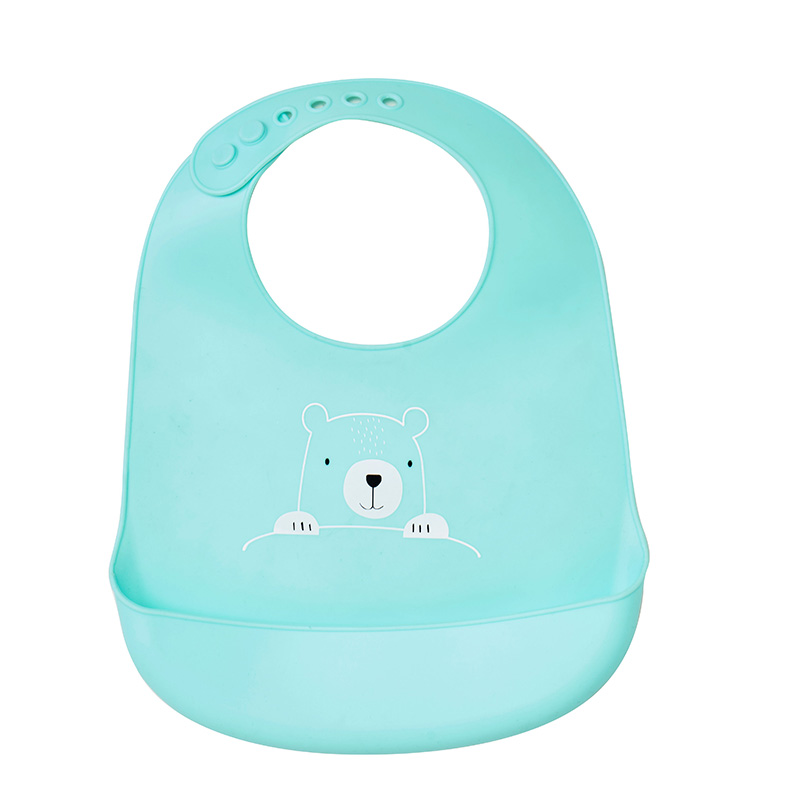 Waterproof Wearable Soft Silicone Baby Bib
